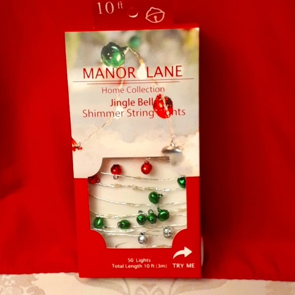 NWT Absolutely gorgeous placed in vase or glass jar MANOR LANE Jingle lights - Picture 1 of 5